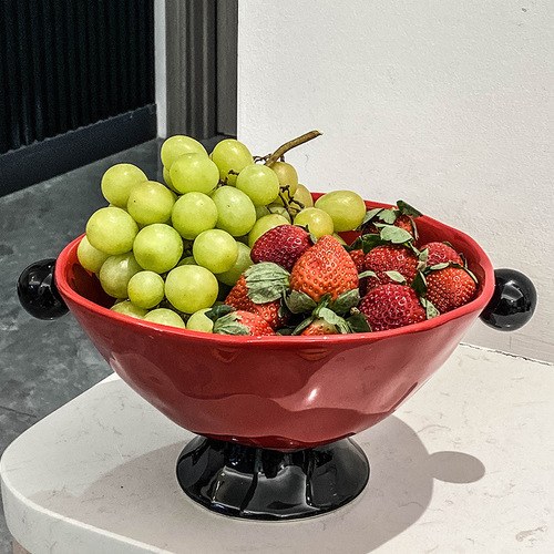 Fruit tray household fruit basket hall coffee table snacks candy box simple niche high-looking dried fruit storage box fruit tray