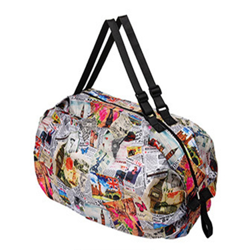 Fábrica de gran capacidad plegable bolsa de compras plisada camuflaje multicolor Oxford tela de almacenamiento portátil protección del medio ambiente bolso