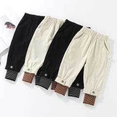 Spring Children's Clothing Kids Pants 2024 Versatile Boys Knit Pants Kindergarten Girls Baby Pants Spring Outfit Trendy