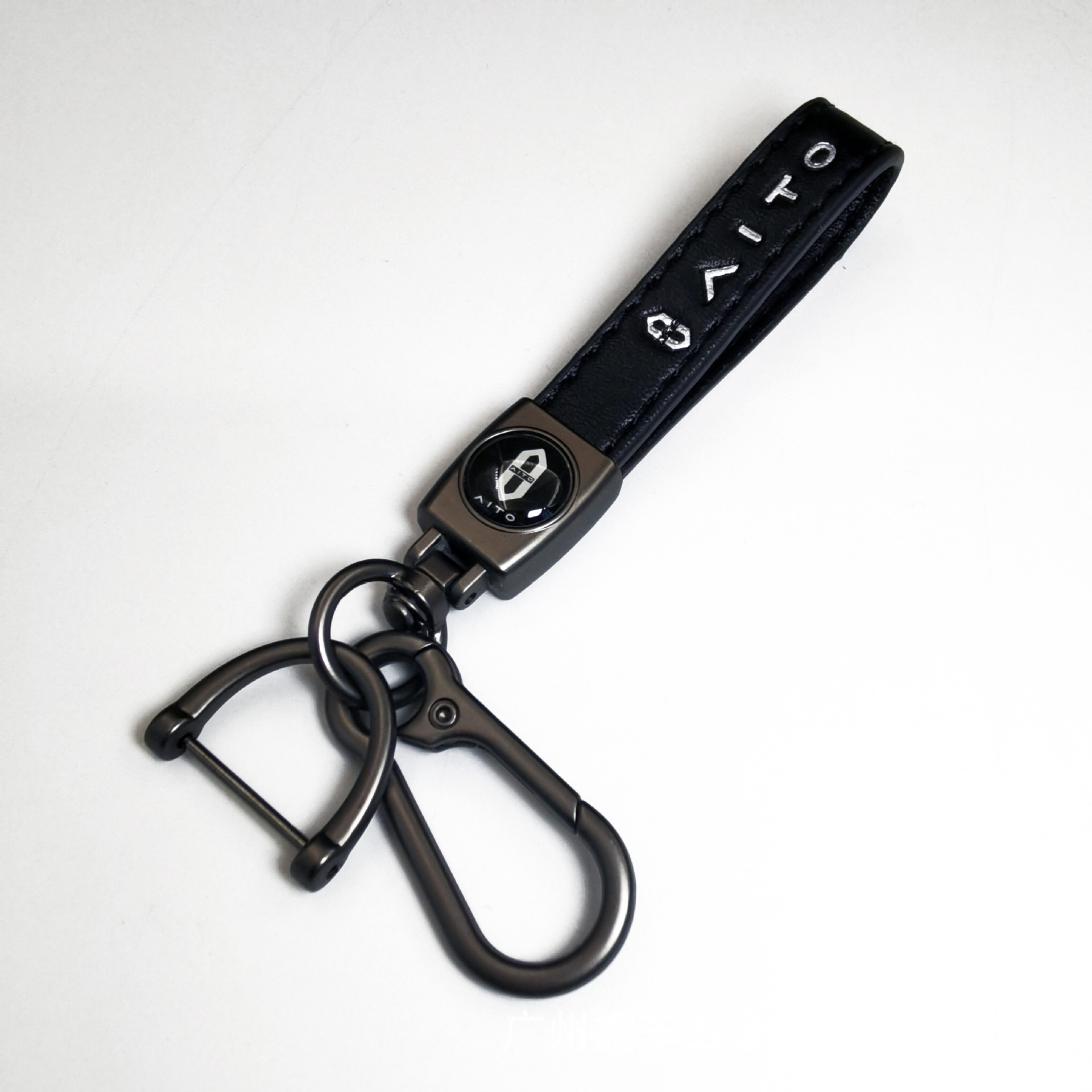 Keychain de piel de cordero transfronteriza logotipo de automóvil llavero de negocios hombre llavero colgante fábrica al por mayor