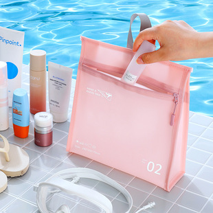 Swimming Bag Zipper Waterproof Large Capacity Swimsuit Pants Swimming Goggles Storage Bag Travel Children's Beach Portable Toiletry Bag