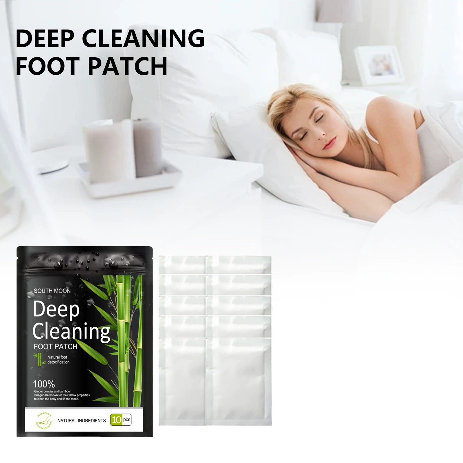 Пластырь для ног Южной Луны натуральный травяной пластырь для ног кондиционер снимает физический и умственный стресс нога помогает спать