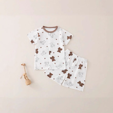 宝宝夏季套装男童夏装薄款女童短袖纯棉婴儿衣服幼儿短裤外出超萌