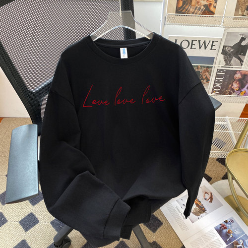 Minimalist niche unique American summer new pure cotton crew neck t-shirt loose versatile personal half-sleeve top Instagram trendy