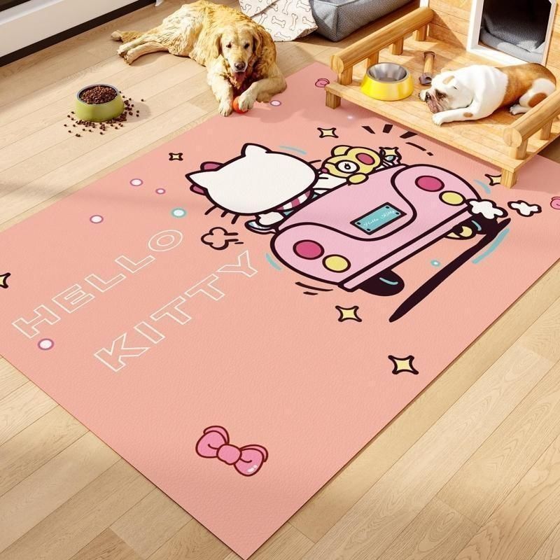 New pet feeding mat made of waterproof leather, urine-resistant and dirt-proof carpet, special non-slip floor mat for dogs and cats