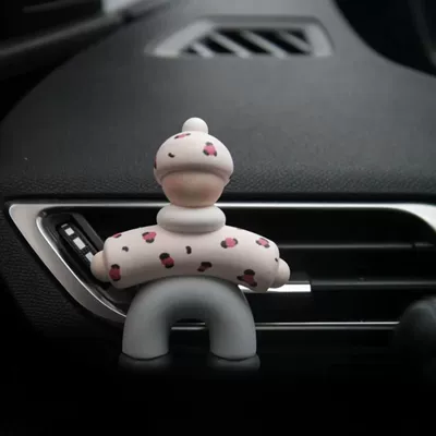 Car Perfume Aromatherapy Car Perfume Air Vent Decoration - pink-leopard-print
