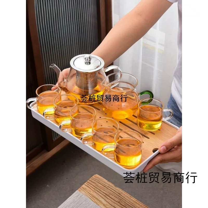 Glass tea set, filter stainless steel, teapot, flavored tea, tea cup