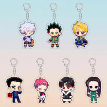 全职猎人动漫周边钥匙扣可爱QQ人奇犽小杰西索皮卡亚克力书包挂件