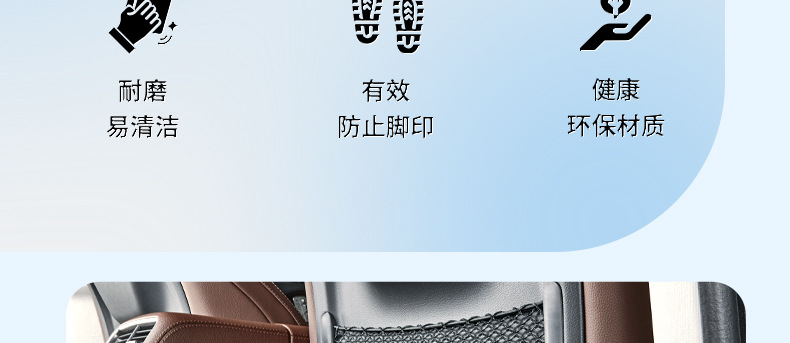 Suitable for Mercedes-Benz Gle350/450 Seat Anti-Kick Pad Gls450 Rear Backrest Anti-Kick Pad Interior Decoration Supplies