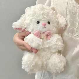 新款领结小绵羊可爱公仔玩偶生日礼品布娃娃婚庆婚礼抛洒毛绒玩具