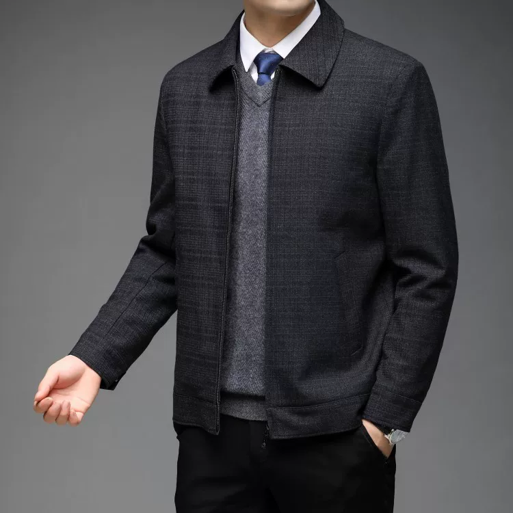 Men's autumn jacket for leisure, for middle age