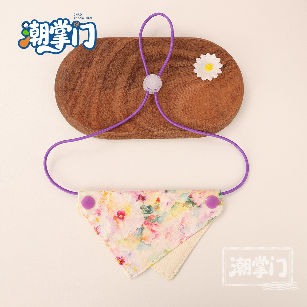 103 spring flower dye-color flowers / S size: suitable for neck circumference 17cm-27cm