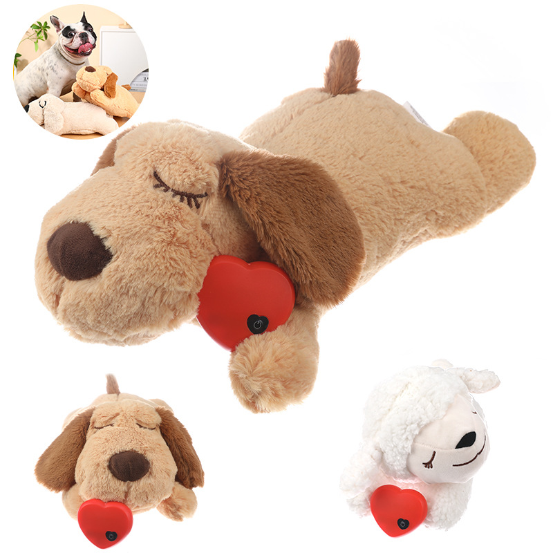 Juguete de Peluche para Perros, el Más Vendido en el Extranjero, para Aliviar la Ansiedad y Ayudar a Dormir, Simula Latidos del Corazón, Interactivo, para Abrazar y Dar Comodidad