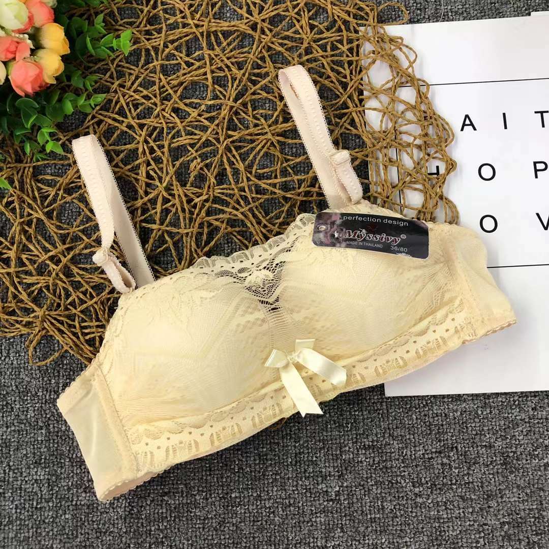 Pecho grande de verano que adelgaza la ropa interior delgada del tubo del cordón cómodo respirable ajustable pecho grande más el tamaño sin el anillo de acero