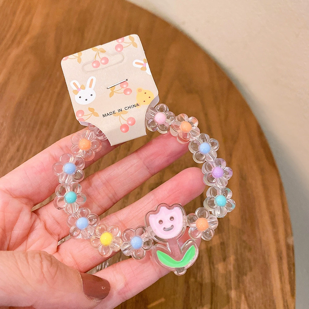 Cute cartoon children's beaded bracelet, accessory