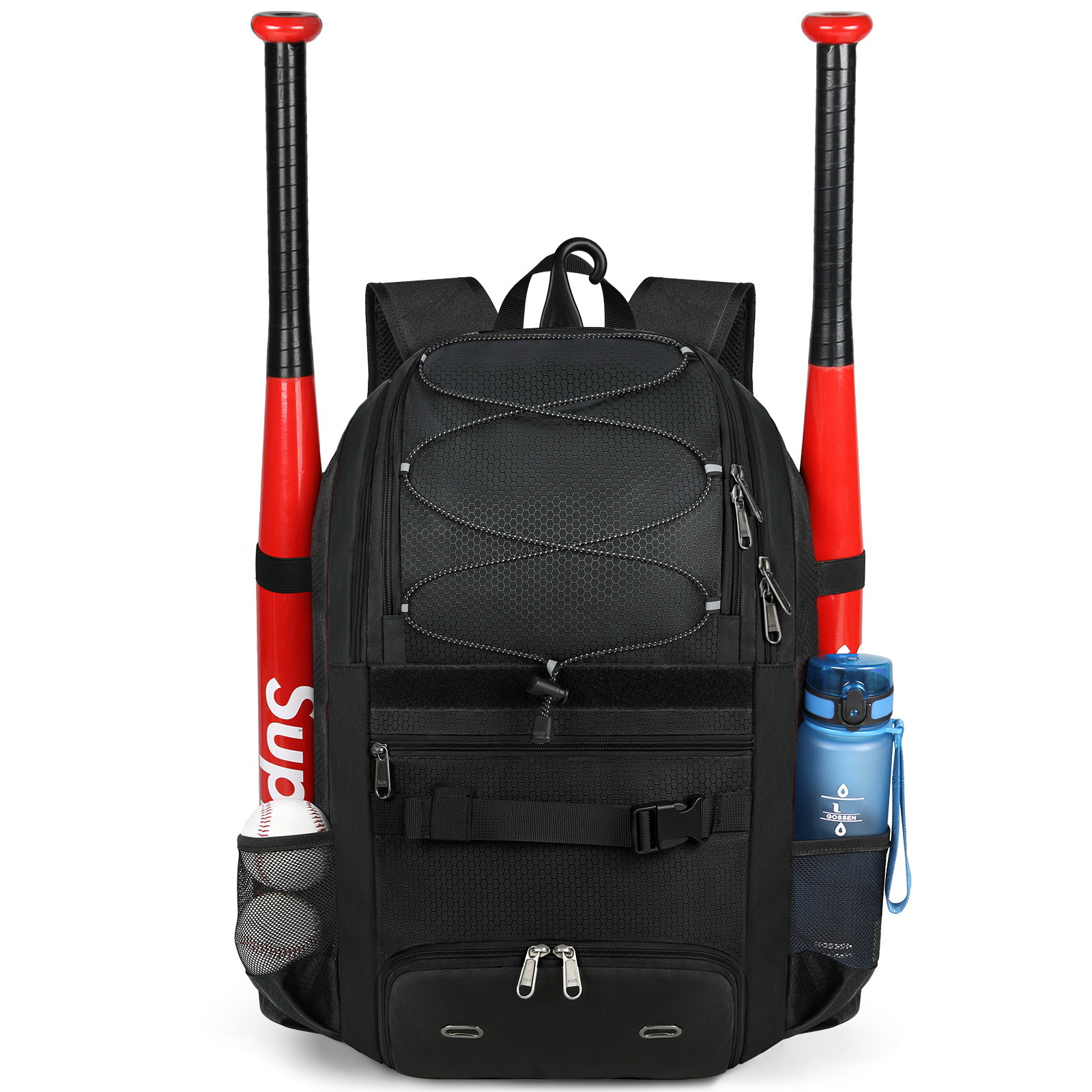 IGOLUMON bolso de béisbol impermeable de gran capacidad mochila deportiva para hombre con compartimento independiente para zapatos