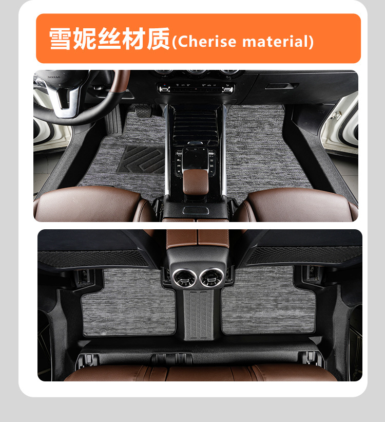 Suitable for Mercedes-Benz GLB five-seater/seven-seater, full coverage for the front two rows including door sills, 20-26 models, TPE car floor mats