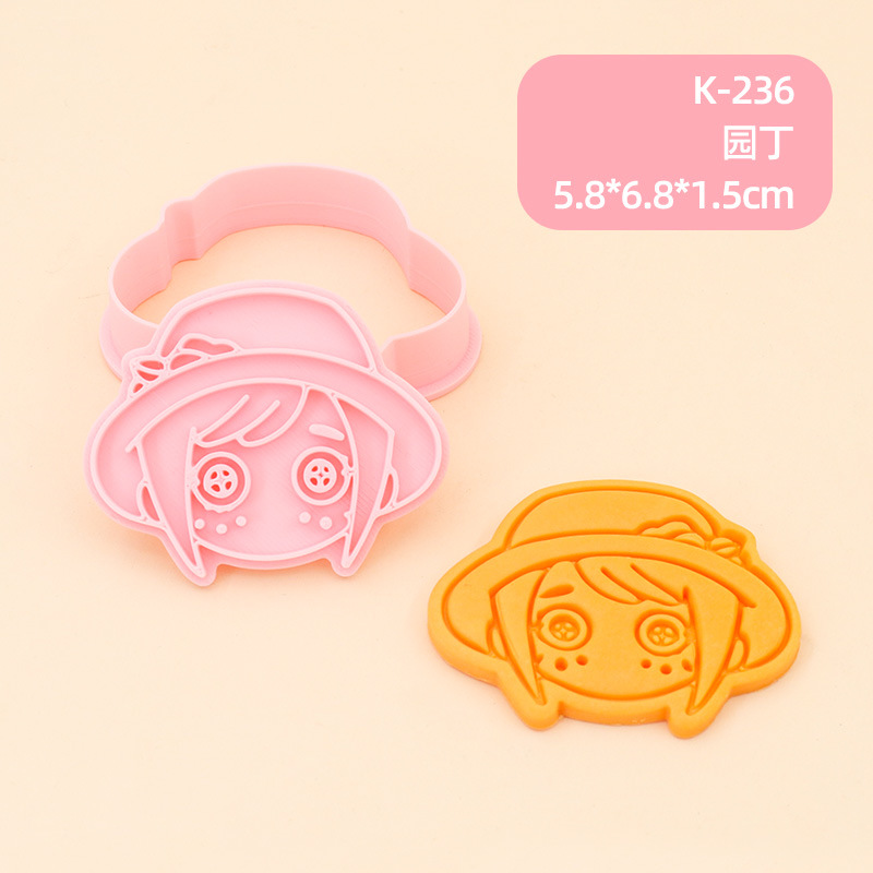Juego de Moldes para Galletas 3D Personajes de Anime de Plástico para Repostería image 7