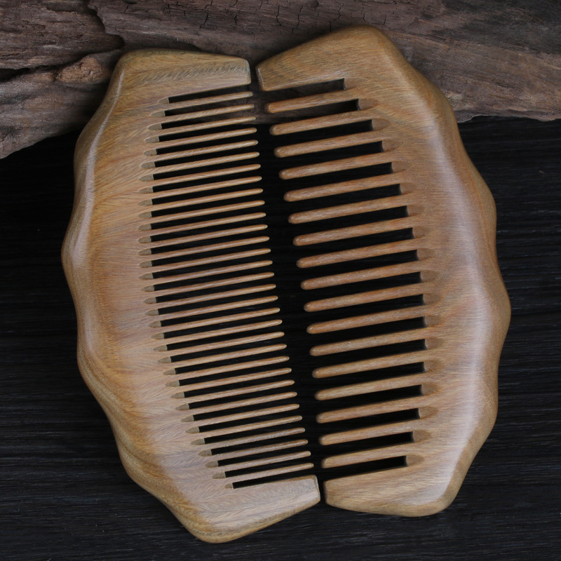 Argentina sándalo verde dragón espalda onda trasera peine de madera pelo largo pelo corto curling peine al aire libre peine de viaje toda la artesanía de madera