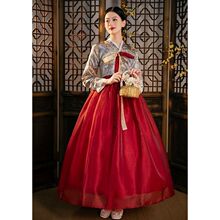 新款韩服演出服传统韩国宫廷大长礼服少数民族朝鲜族舞蹈古装
