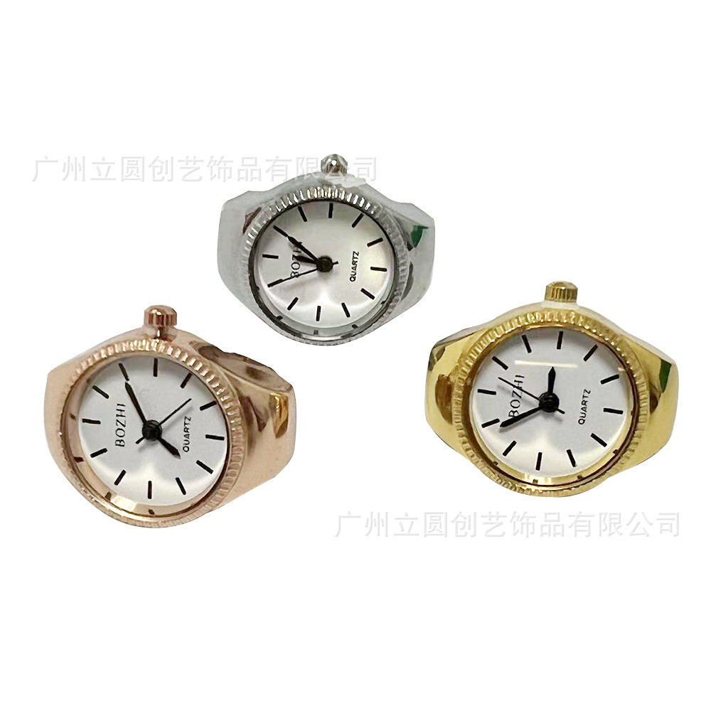 ebay等外贸网站热卖爆款复古时尚创意简约弹性鬼头红眼翻盖戒指表