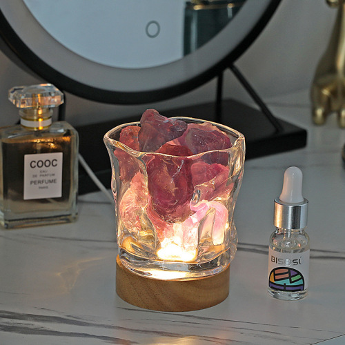 Twisting cup crystal stone diffuser plug-in aromatherapy essential oil set home bedroom incense ornaments fireless aromatherapy cup