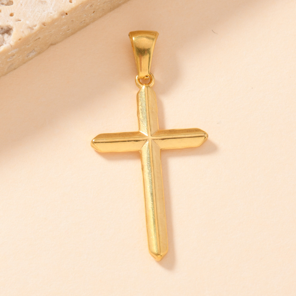 5g Weight Pendant Jewelry Making Type 40*26mm Jewelry Making Size Jewelry Accessories Classification 1 Piece Quantity 304 Stainless Steel Material Cross, Vocabulary Words/Name Pattern All Seasons Season Polished Finish Retro, Simple Style, Classic Style Style 1 Piece 40*26mm 304 Stainless Steel Cross Vocabulary Words/Name Polished Pendant Jewelry Accessories 7
