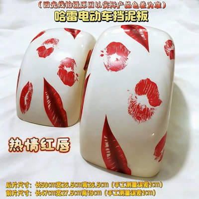 Electric vehicle fender – Harley electric vehicle accessories - a-pair-of-vibrant-red-lips-front-and-back-from-the-great-harley-series-of-figurines