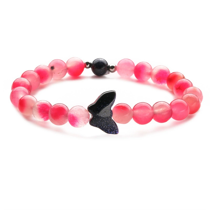 (Cross-border trading), organic agate beaded bracelet jade, bead bracelet for men and women, European style