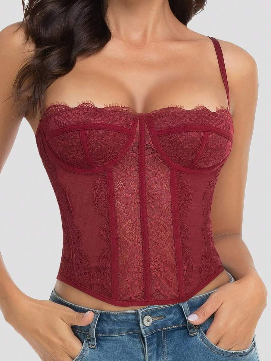 Sexy push up kanten bodycon bh top voor dames ondermode_voghion.com
