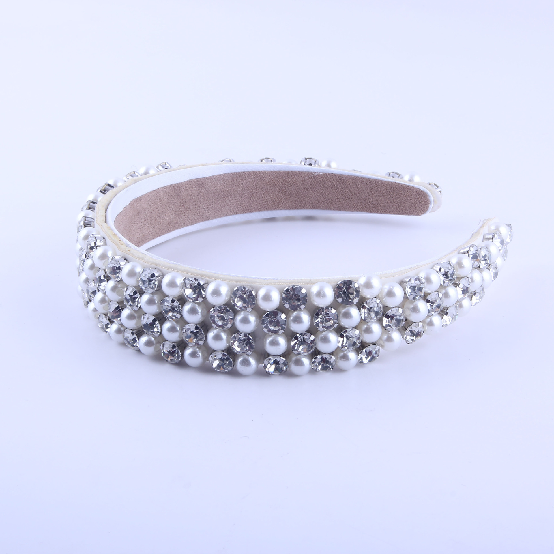 New Fashion Barock Perle Geometrisches Stirnband display picture 3