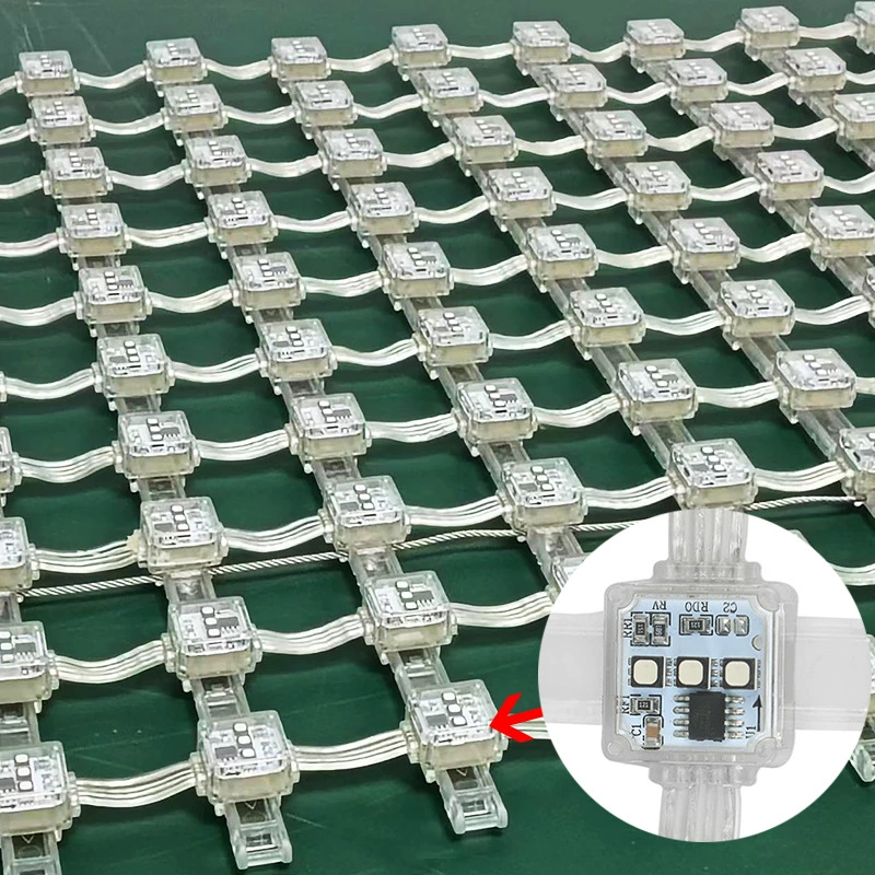 Светодиодный прозрачный пиксельный рекламный экран как HD полноцветный P100 прозрачный экран сетки для навесной стены светодиодный гибкий экран сетки