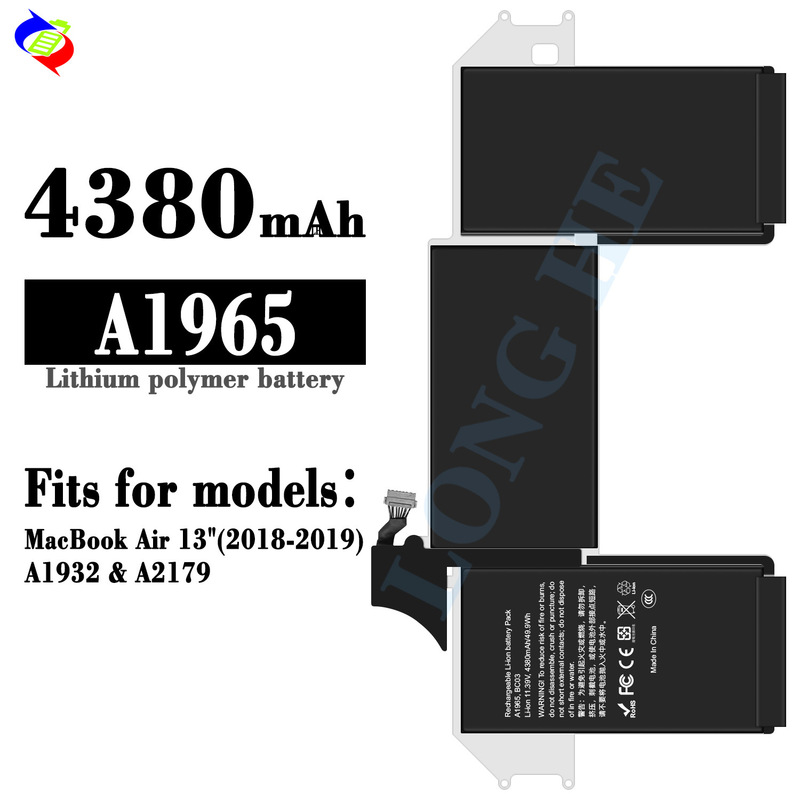 Suitable for Apple MacBook Air 13-Inch 2018-19/A1932/A2179 Laptop Battery A1965