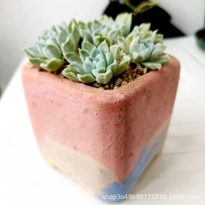 多肉植木鉢麦飯石小方収納吸水陶磁器創意粗陶メーカー卸売り|undefined