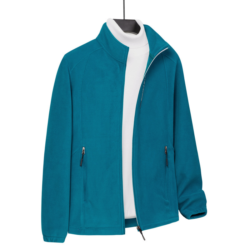 Hombres y mujeres al aire libre chaqueta de terciopelo de invierno caliente chaqueta de terciopelo de grano más terciopelo grueso a prueba de viento chaqueta casual image 7