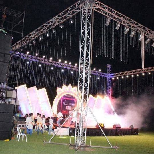 外贸创笙外销铝合金管材舞台架展览展示厂家直销插销架外销展示架