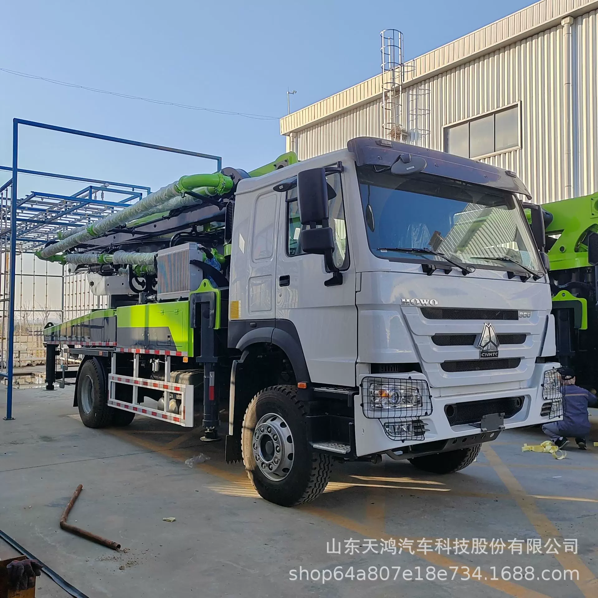 跨境供应32米混凝土输送泵车3844 52 65米高空建筑混凝土输送泵车