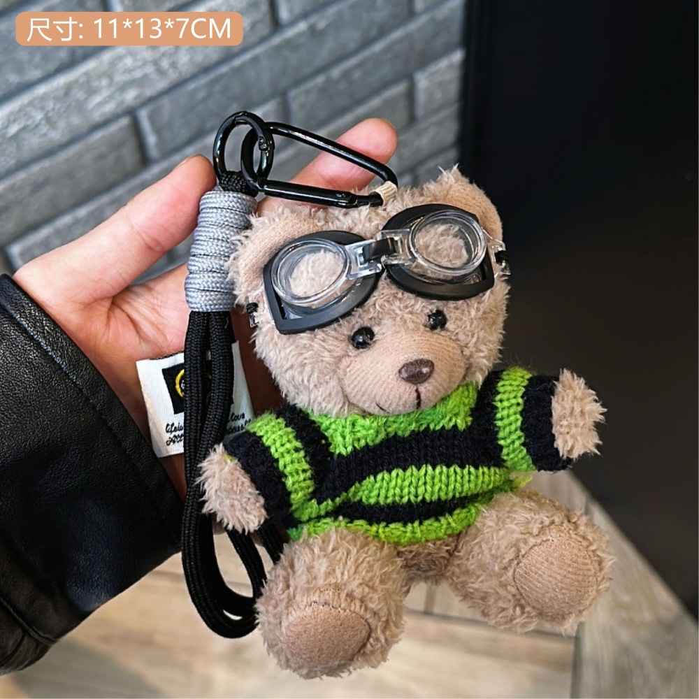 Nuevo colgante de llavero de muñeca de muñeca de dibujos animados lindo creativo dulce bolso de corazón de niña colgante al por mayor