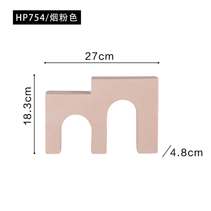 Nórdico moderno geométrico esmerilado de cerámica decoración creativa modelo habitación decoración suave pasillo TV gabinete decoración del hogar