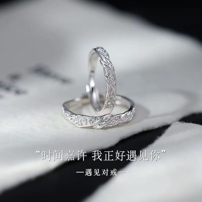 Bronce chapado al vacío no decolor Mobius anillo de nicho femenino diseño de pareja anillo de lujo ligero fábrica especial image 84