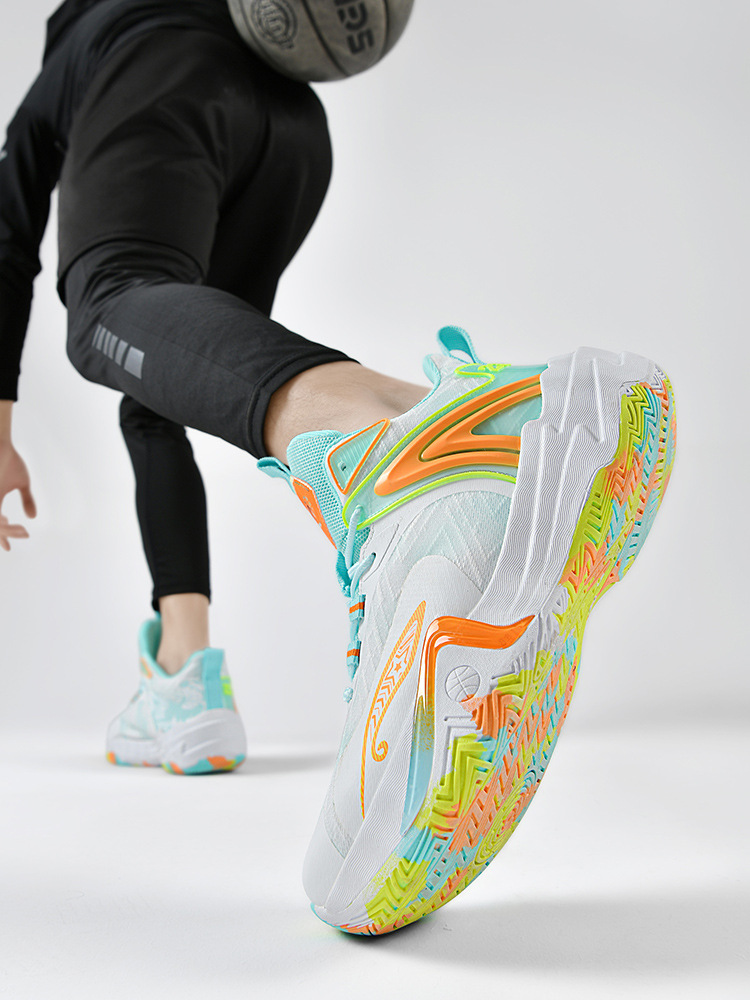Zapatos de baloncesto de yuanyang para hombres primavera 2025 nuevos zapatos de alta altura transpirables de malla antideslizante zapatos de competencia de estudiantes image 5
