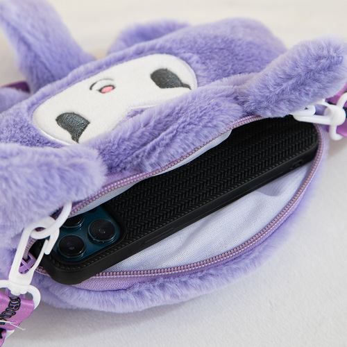  New Kuromi cross-body bag plush toy bag grabber doll doll wedding throw doll foreign trade bag