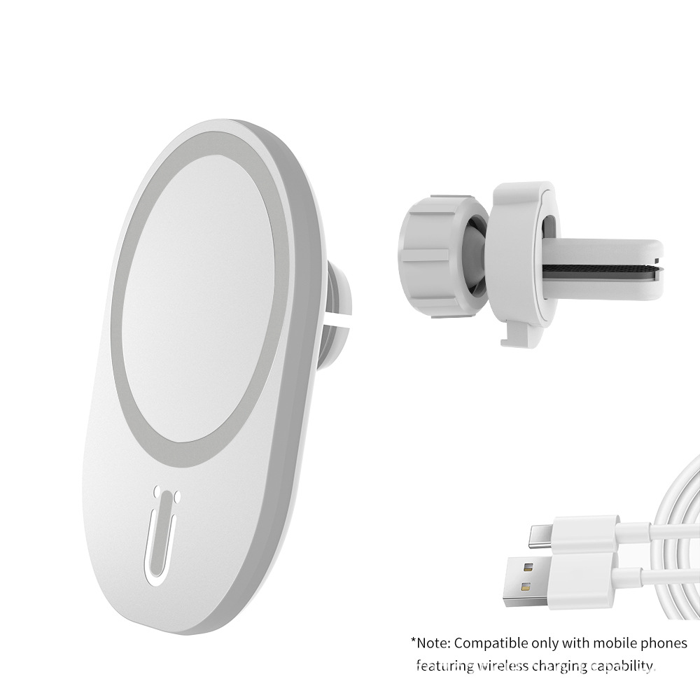 15W Magnetic Car Wireless Charger Navigation Bracket Car Wireless Charger Car Charger Magnetic Wireless Charger