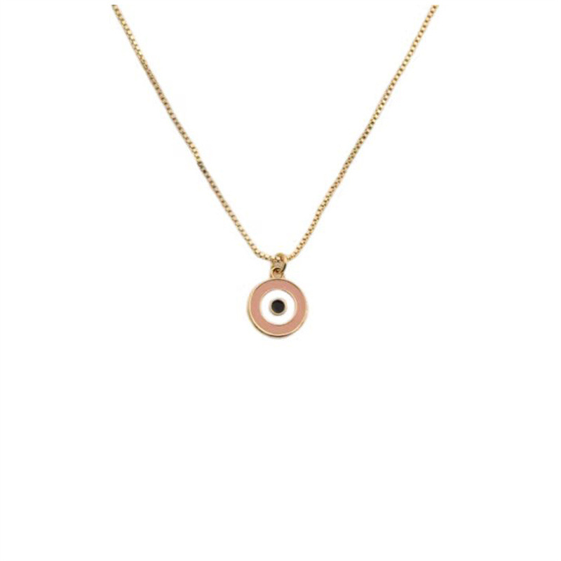 Cross-Border Independent Station Jewelry New Copper Dripping Oil Multi-Color Fashion Devilu0027s Eye