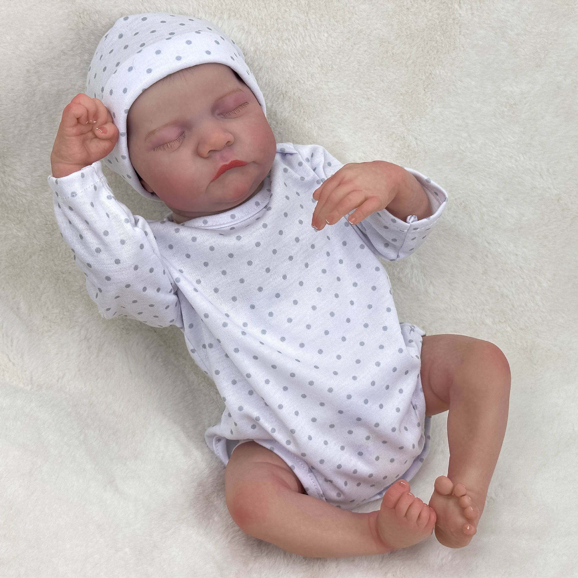 Ropa de punto de onda blanca