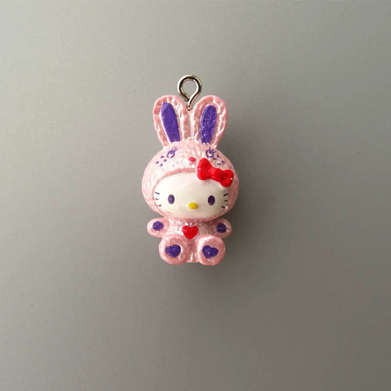 Hello Kitty, маленькая мини-фигура, подвеска, handmade