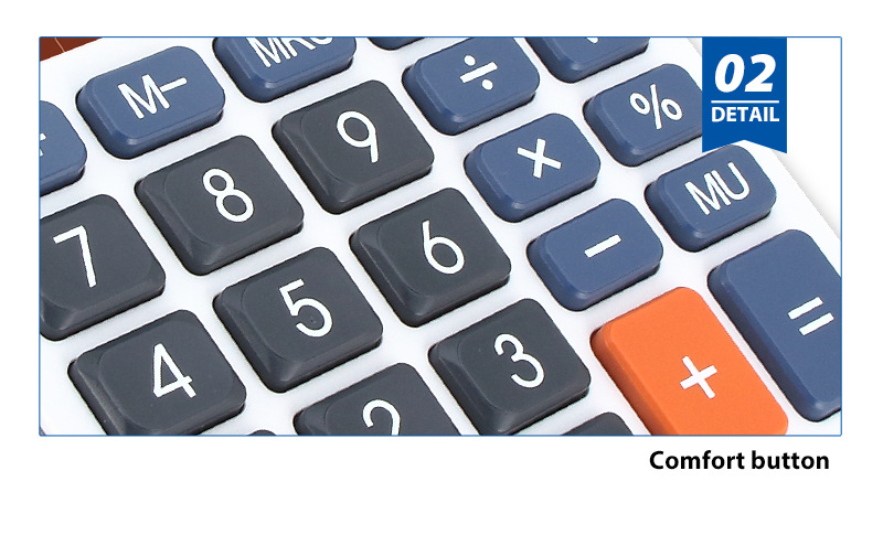Labeled diagram of OSALO 5M calculator functions