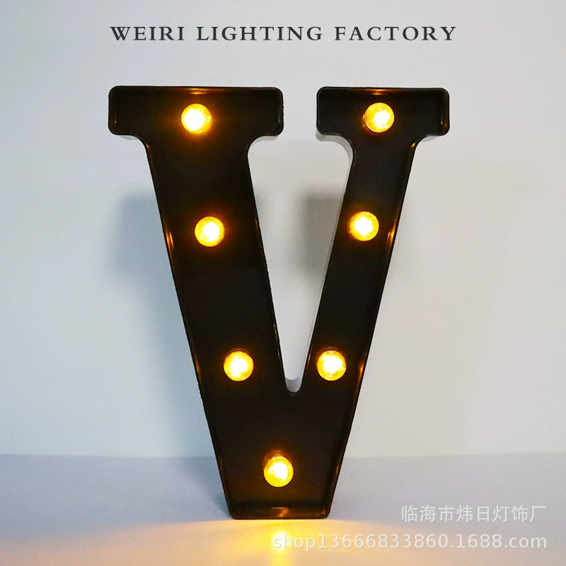 LED рекламная буква, черная подсветка алфавит, крупная декоративная английская буква 21,8 см