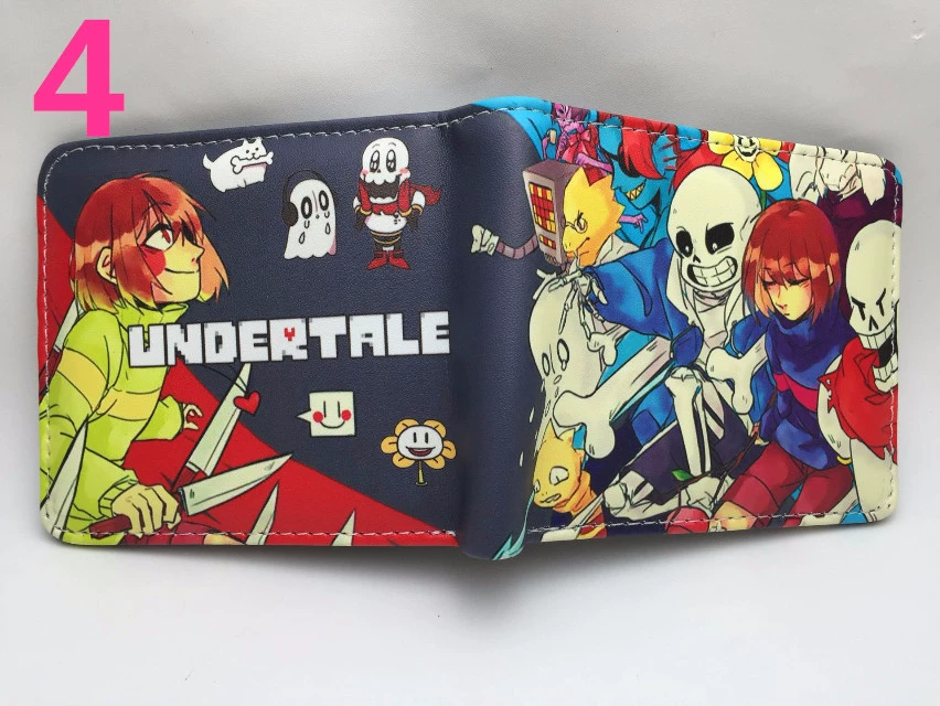 Под легендой, компактный бумажник Undertale Skeleton Brothers, периферия игры, короткий студенческий бумажник, следовать