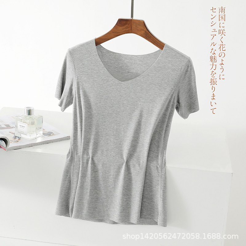 V-neck 회색